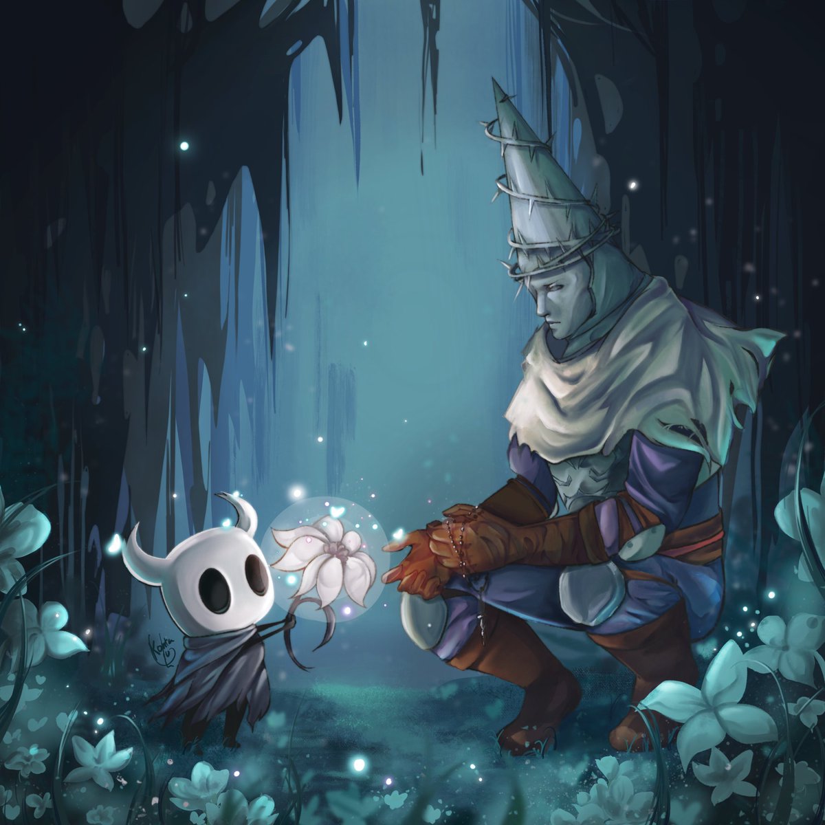 Hollow Knight x Blasphemous

Artist: <a href="/kohi_chi/">Maryam</a>