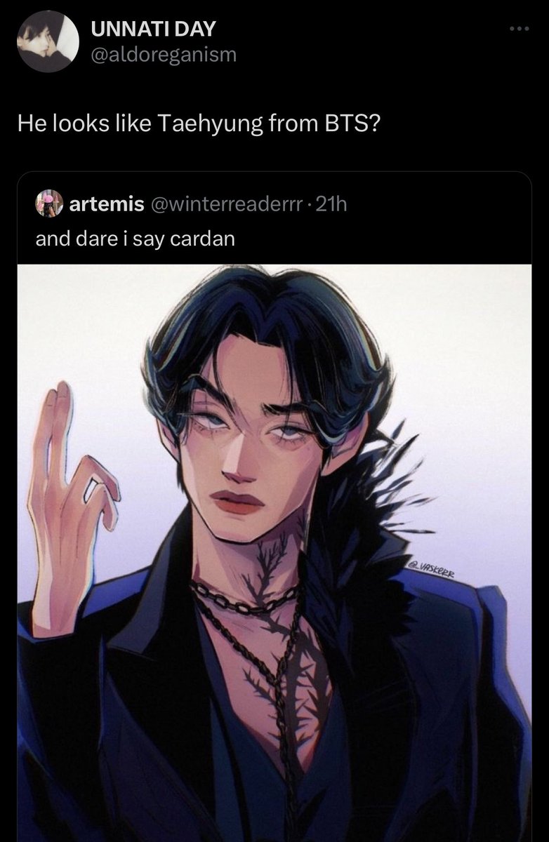 taehyung as cardan >>>