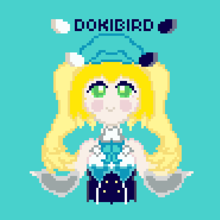 GRYMHAVET's tweet photo. @dokibird #dokibird #Propbird #dokigallery
#pixelart #pixelartist

Pixel model of Doki my beloved! Feel free to use, you're my oshii 💛💙 https://t.co/7aTkXnqLao