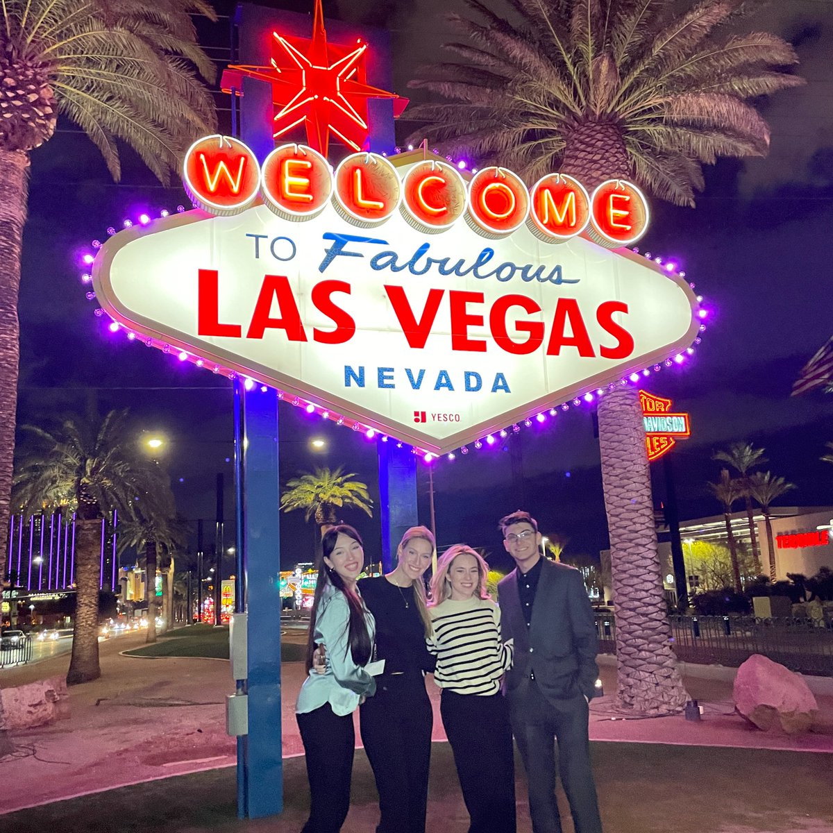 ProfFaust's tweet photo. What an amazing group! @ava_nics, @mak_richardson_, @adrianasparksss and @TonyBracha did fantastic work at #SuperBowlLVIII events all week in Las Vegas. Way to rep @naz_sports_, @naztoday and @NAU! https://t.co/OL13igvMd0