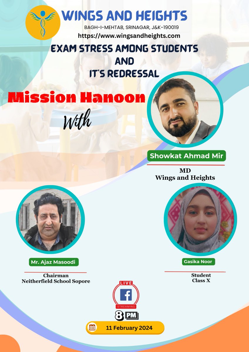 ShowkatMirr's tweet photo. Exam Stress and it's redressal.
Watch Full Video
https://t.co/b8rED3IlM2

@MehboobaMufti @OmarAbdullah https://t.co/Hr3SsVE92b