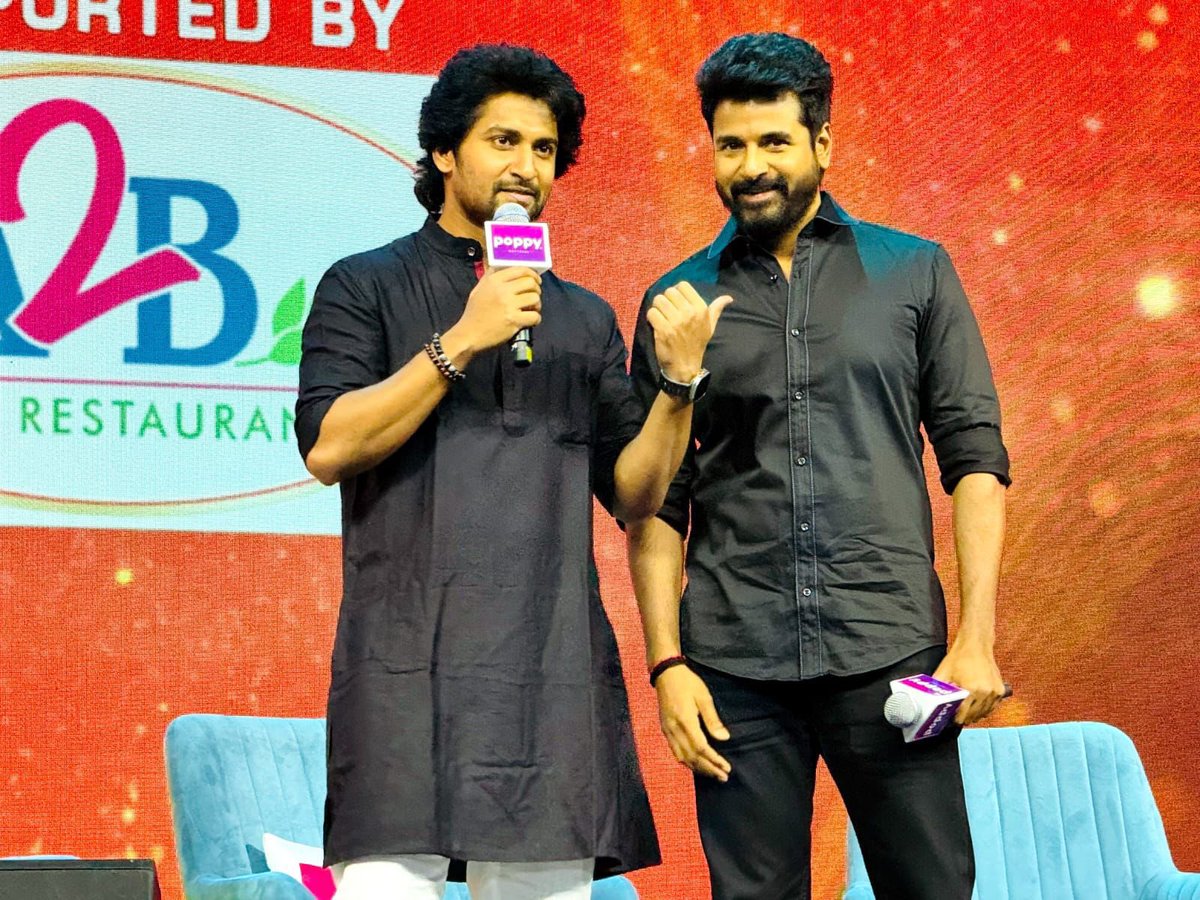Nani &amp; SK 📸

#BehindwoodsAward