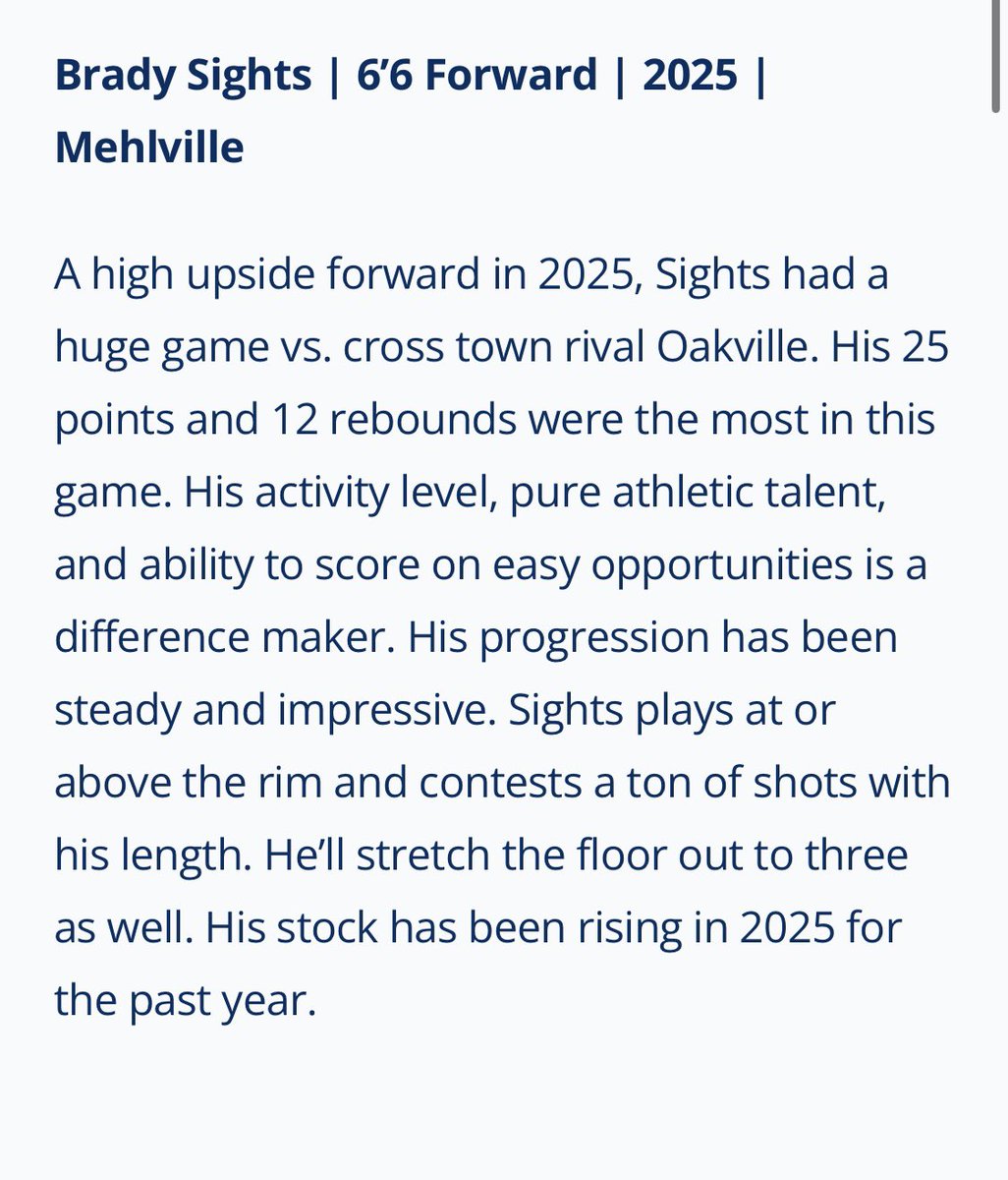 bradysights's tweet photo. Thanks @RL_Hoops for the write up! 
@ArsenalHoops @mehlvillehoops https://t.co/kBzbJtghGA