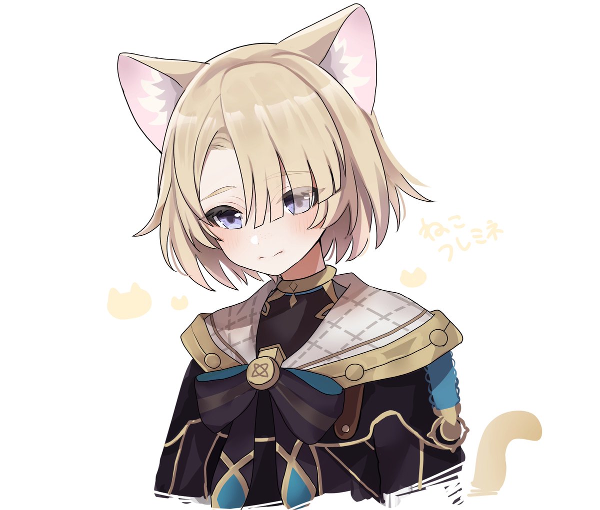 animal ears cat ears tail male focus 1boy cat tail blonde hair  illustration images