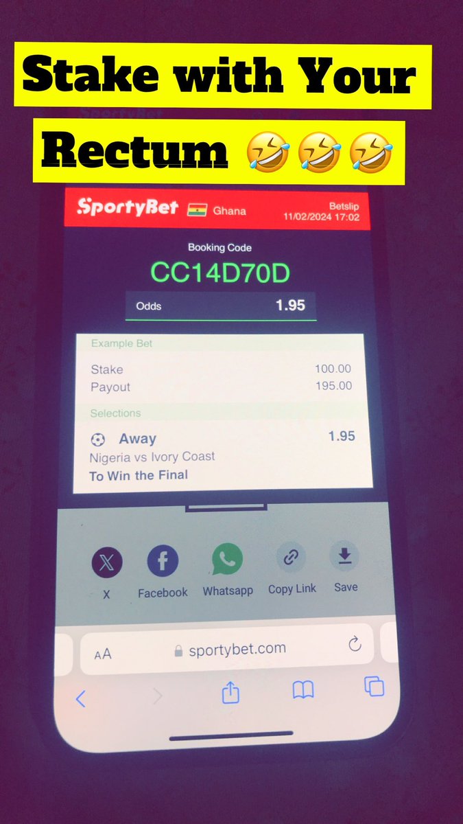 StakeHigh_'s tweet photo. IVORY COAST FOR HOST AND WIN 🏆
#Sportybet #2Odds https://t.co/JWDhB5cZzY