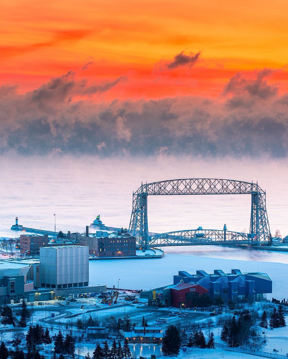 Smoke on the water in Duluth. Photo by Nathan Klok