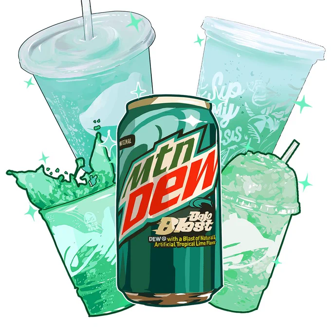 Can't have a super bowl game without your favorite drink. I'm team Baja blast! #HavingABlast 