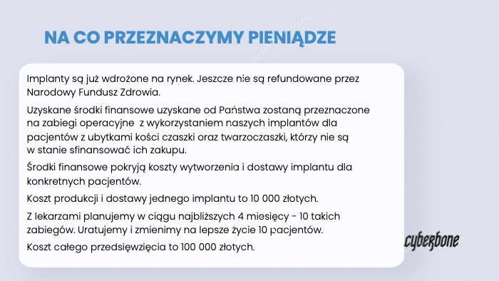 MarWatPoz's tweet photo. @TTTeatrzyk Dobry wieczór. Przepraszam, że dopiero teraz, ale dopiero zdążyłem wszystko przygotować. Jeżeli bylibyście Państwo zainteresowani wsparciem naszego projektu. Poniżej informacje o zbiórce środków na zabiegi oraz numer konta naszej fundacji wspierającej rozwój projektu Cyberbone. https://t.co/0YcyEKFXbg