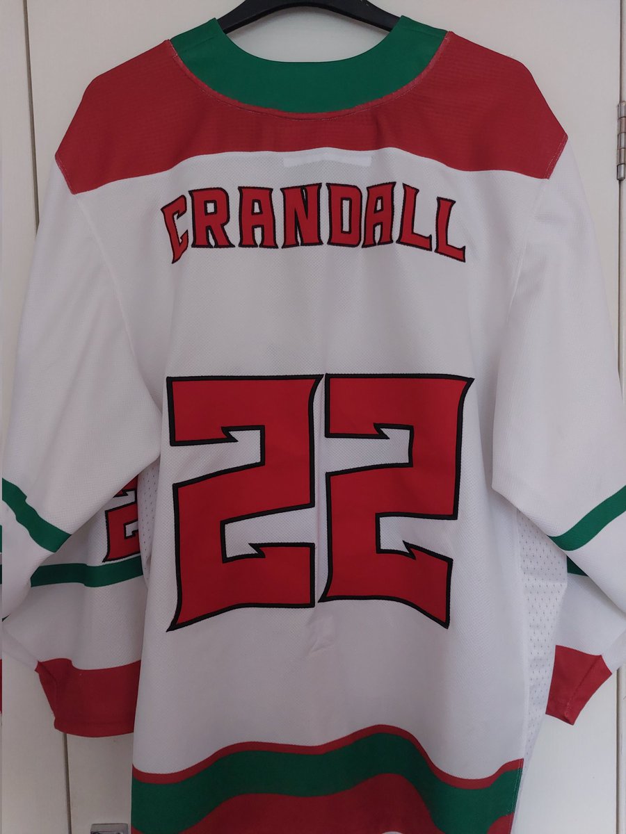 Gameworn Conti Cup Cardiff Devils Crandall Jersey
Size: L
A few scuffs on the arm

Not for Sale

I just thought I'd post along with everybody else today 😂