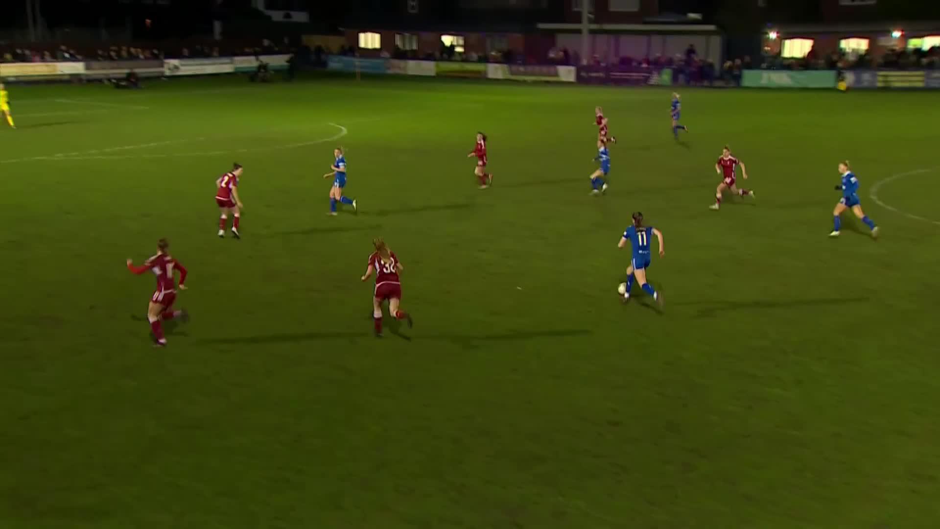 Some terrific wing play results in another for @EvertonWomen 🔵#AdobeWomensFACup