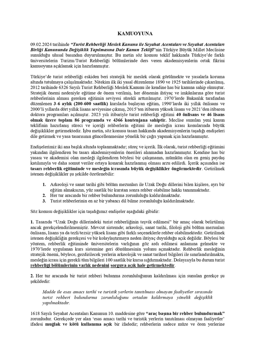 oonurakgul's tweet photo. REHBER AKADEMİSYENLERİN KAMUOYUNA DUYURUSUDUR

6326 Sayılı Kanun değişikliğine yönelik rehber akademisyenlerin kamuoyuna duyurusudur. 
Lütfen bize kulak verin!
@tcbestepe @RTErdogan @MehmetNuriErsoy @akaraismailoglu @TCKulturTurizm @TUREBOfficial 
#RehberlikMesleğiRiskAltında https://t.co/CJd83wcAeO
