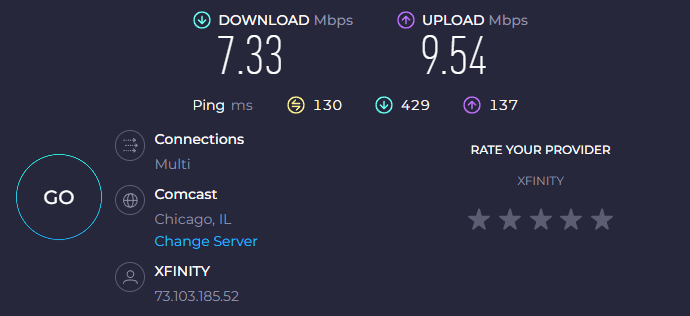 2lunas's tweet photo. @XfinitySupport Winder if the game will stream at this blazing speed https://t.co/1VqwxXvgmX
