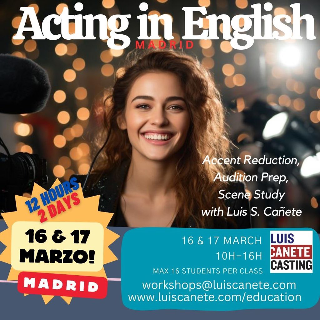 MADRID. We are practicing things no one else is doing in Spain! #actorslife, #actors, #casting, #castingvalencia, #castingsmadrid, #castingbarcelona, #actingclass, #actinginenglish, #internationalactor.🏆🎬🎉🥂

Workshops@luiscanete.com 
REGISTRATION: luiscanete.com/education