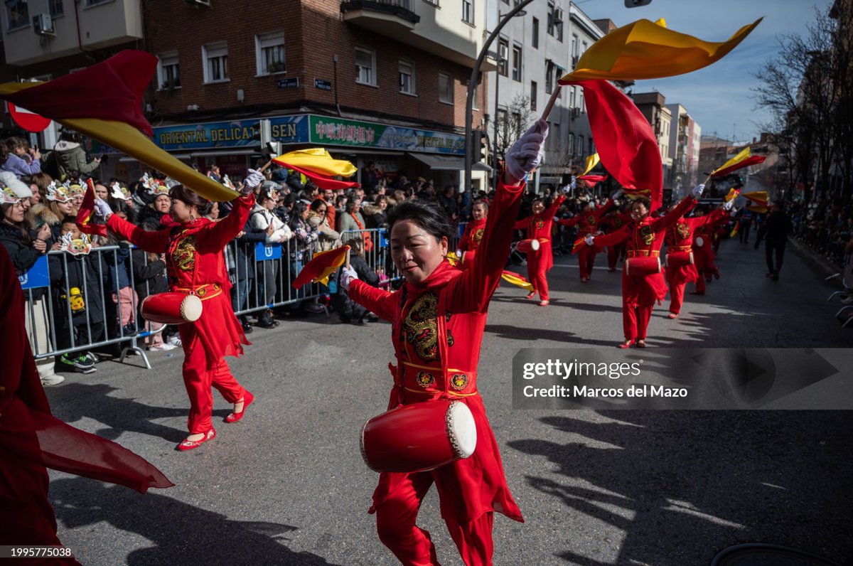 Chinese New Year parade in #Madrid. #YearOfTheDragon #ChineseNewYear