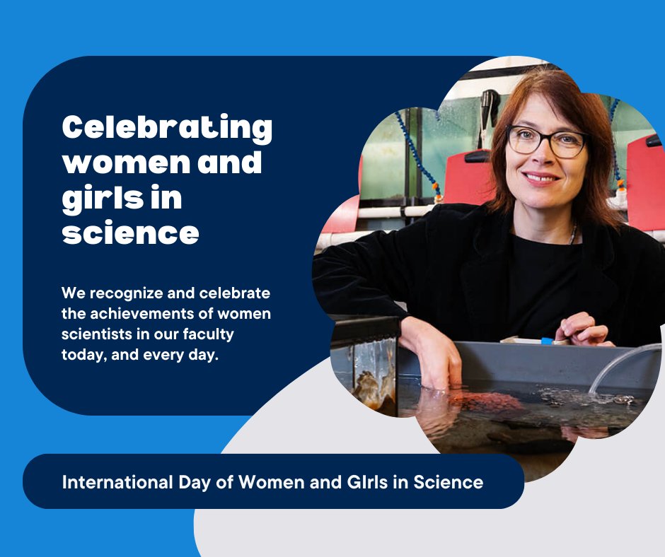 Happy International Day of Women and Girls in Science! 🎉👩‍🔬 Today, we're celebrating the incredible achievements of women in our faculty. Their achievements strengthen our faculty and push their fields forward. Keep an eye out for the stories of a few throughout the day!