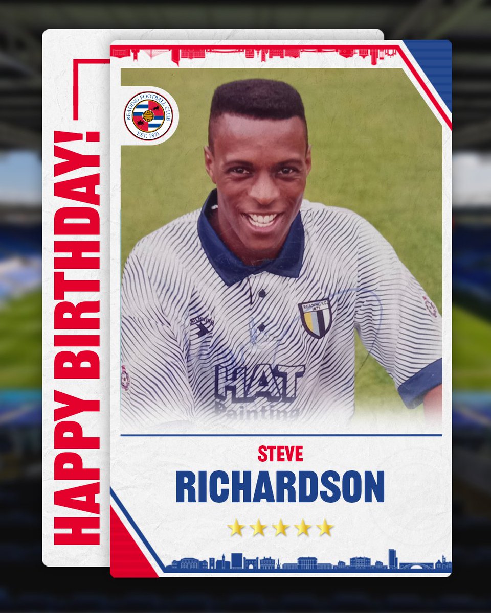 Also wishing former Royal Steve Richardson a very happy birthday! 🎂

Our two-time player of the season, who made 380 appearances during his time at Elm Park, turns 6️⃣2️⃣ today! 🎈

Hope you've had a great day Steve! 🥳