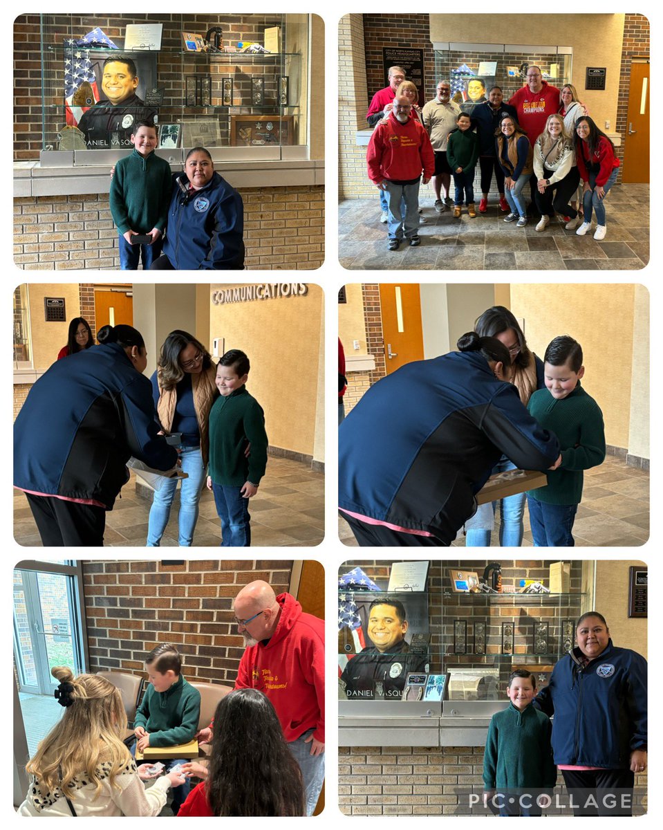 Our very own <a href="/Crestview_NKC/">Crestview Elementary</a> Cheetah got awarded challenge coins from Daniel Vasquez and his family for his kindness within our community! This was an amazing moment to see that I will cherish forever. <a href="/NKCSchools/">NKC Schools</a> <a href="/JakeHartley_nkc/">Jake Hartley</a> <a href="/MrsFitz107/">Cara Fitzgerald</a>