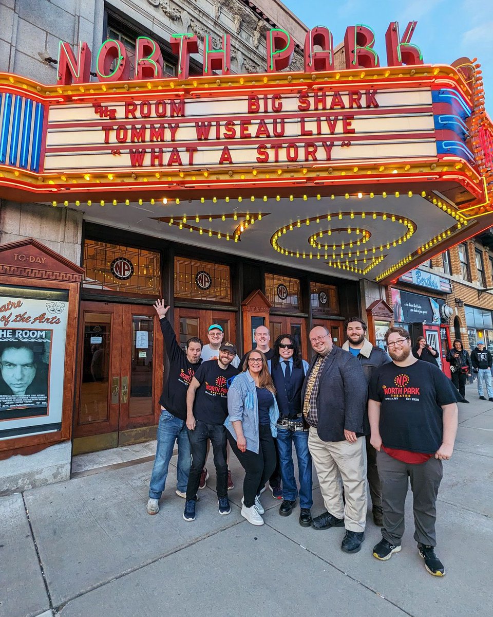 OH HAI BUFFALO thank you, thank you THANK YOU to the THOUSANDS that showed up this weekend to the @NorthParkTheatr to see Tommy Wiseau SELL OUT screenings of The Room & BIG SHARK … 8 years in the making