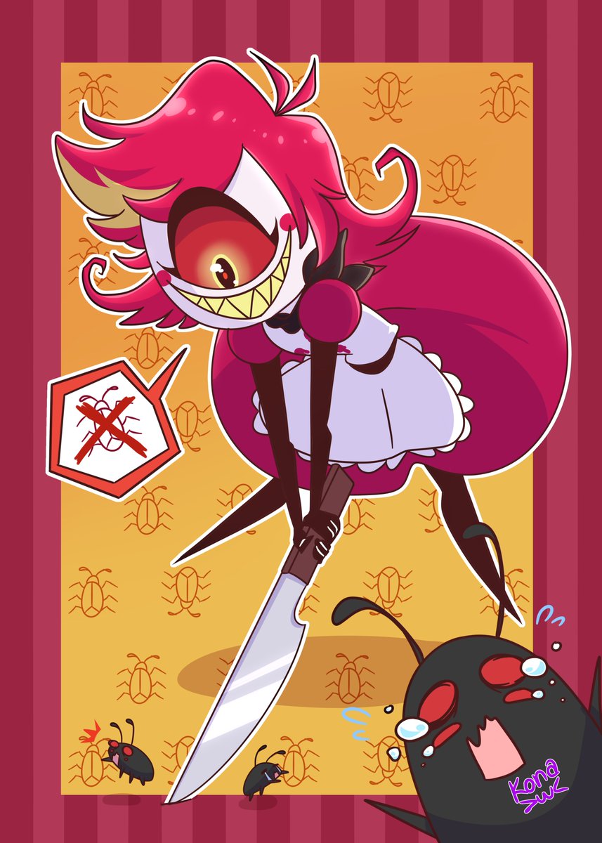 KonaNeko2's tweet photo. Niffty ✨🧹

Control de plagas las 24 hrs  XD
#ilustraciones #artdigital #calartsstyle #digitalart #HazbinHotel #HazbinHotelFanart #maid   #Niffty   #fullcolors https://t.co/jiHkp1rFF0