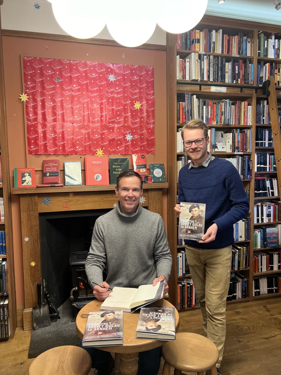 NPKinloch's tweet photo. Thanks very much to @toppingsstas Topping bookstore St Andrews for organising the book signing! Great to see the book on display 😊 #History #biography #thrillerbooks #TrueStory #Scotland #WW2 https://t.co/b1uoHLOhXG