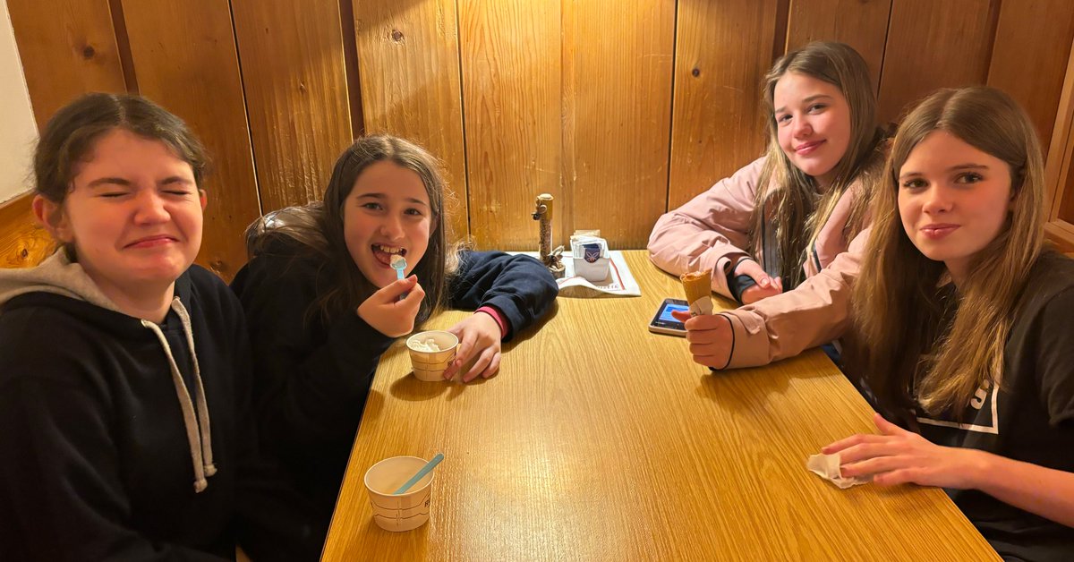 Saturday night is gelato night - we think the favourite was cherry or good old chocolate. What would you choose? TM