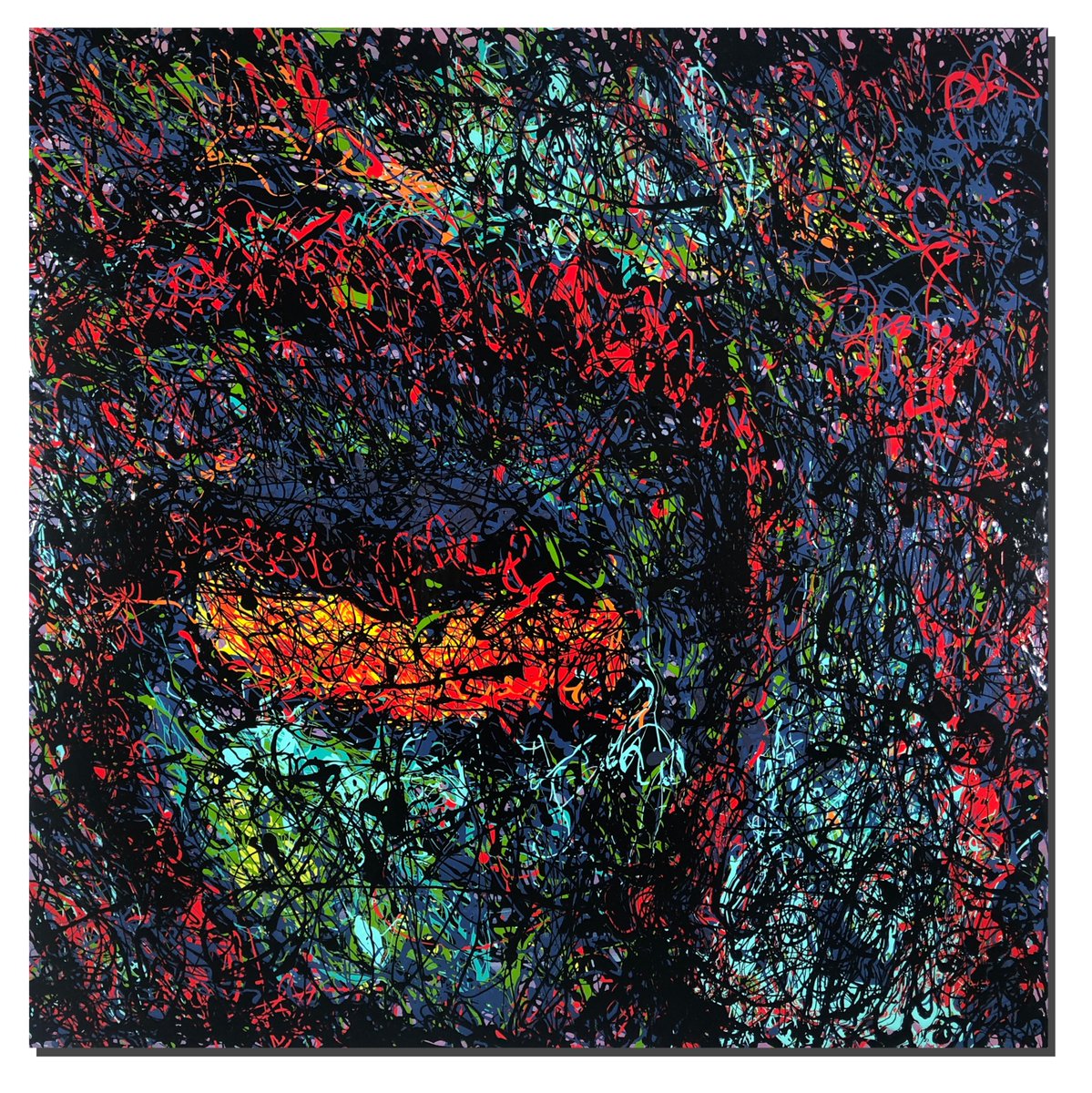 TimKimDesign's tweet image. This is how Mother Earth looks at us when she sees all the plastics we throw in the ocean. Her look implies future consequences are coming. Think of this when you&apos;re at your Super Bowl partying about to suck down Fiji or Evan bottle tap water. #contemporaryart #abstractart