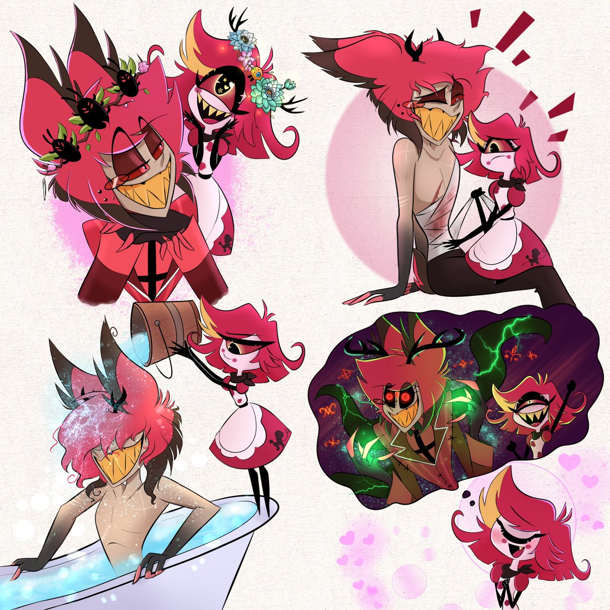Alastorsart's tweet image. Friendship isn’t about being normal…it’s about being crazy together😜💕
#HazbinHotel #HazbinHotelAlastor #AlastorFanart #HazbinHotelNiffty #alastor