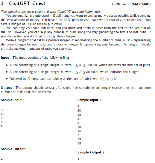 UCC ACM Student Chap (@uccacm) on Twitter photo Check out this question from last year which used ChatCPT to generate the problem. You'll be able to tackle topical questions like this more on March 2nd at #IrlCPC2024! <a href="/AdvanceCrt/">@Advance_CRT</a> <a href="/crt_ai/">Research Ireland CRT in Artificial Intelligence</a> @DREAL_ie <a href="/insight_centre/">Insight Research Ireland Centre</a> Check out this question from last year which used ChatCPT to generate the problem. You'll be able to tackle topical questions like this more on March 2nd at #IrlCPC2024! <a href="/AdvanceCrt/">@Advance_CRT</a> <a href="/crt_ai/">Research Ireland CRT in Artificial Intelligence</a> @DREAL_ie <a href="/insight_centre/">Insight Research Ireland Centre</a>