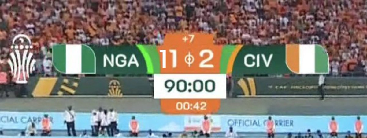 INEC done drop original score
#AFCONFinal 
#AFCON2023