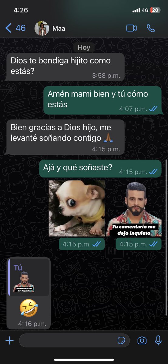 SebastianTJ's tweet image. Conversaciones de domingo con mi mamá