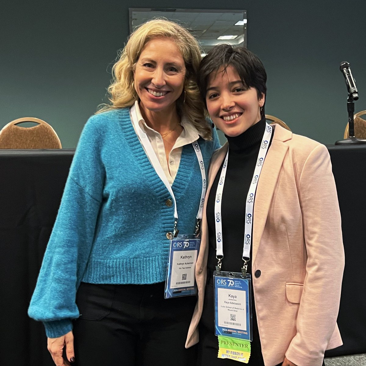 Great to see you, @kayadelzadeh, at #ORS2024! Thank you for your hard work at the #BCHfemaleathleteprogram and looking forward to following your bright MD, PhD future ahead! #InternationalWomenAndGirlsInScienceDay