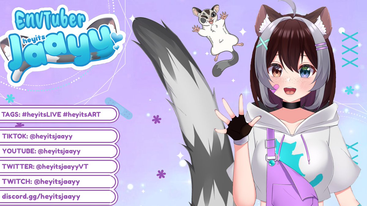 heyitsjaayyVT's tweet photo. | Hi, welcome to the Colony! 💙🍓💜
| My name is Jay, and I am a Sugar Glider #Vtuber! 💙🍓💜 
| ママ: @/maynyan23 @/samalilia 
| パパ: @/miraiwakame 
#sugarglider #VtubersEN 
Discord~ https://t.co/T7AAeelNCe 
Live~ https://t.co/pwdcQ2AmXG 💙🍓💜