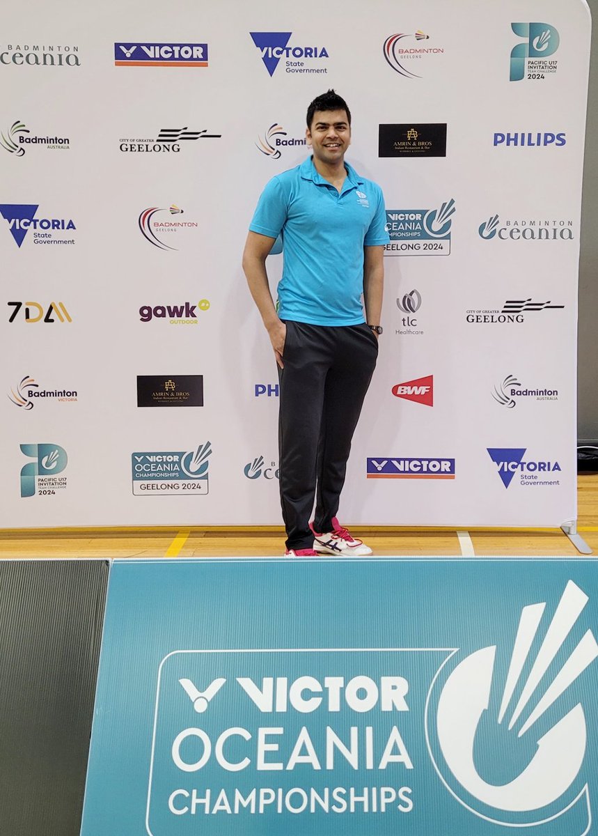 pinakingodse's tweet photo. Onfield tournament physiotherapist and first aid coordinator for the Victor Oceania individual and team badminton Championship 2024. https://t.co/OUxw4dCwgv