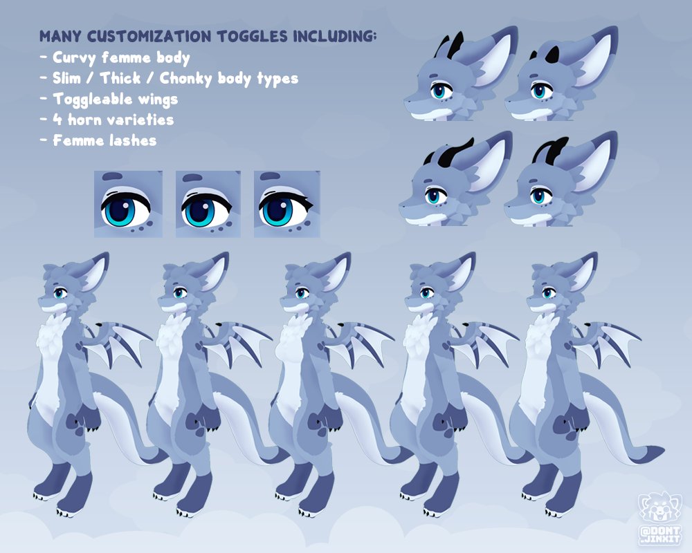 dont_jinxit's tweet photo. I was unsatisfied with my Jinxed Furgon avatar base so I have spent the past week or so re-modelling it, adding new features to it and ulitmately re-imagining the base into something I am proud of! https://t.co/zrAILSImwM