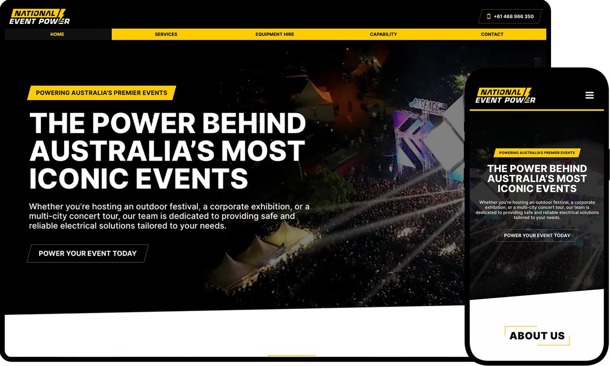 KCWebDesignAU's tweet image. Take a look at the website we&apos;ve created for National Event Power.

👉🏻 kcwebdesign.com.au/client/nationa…