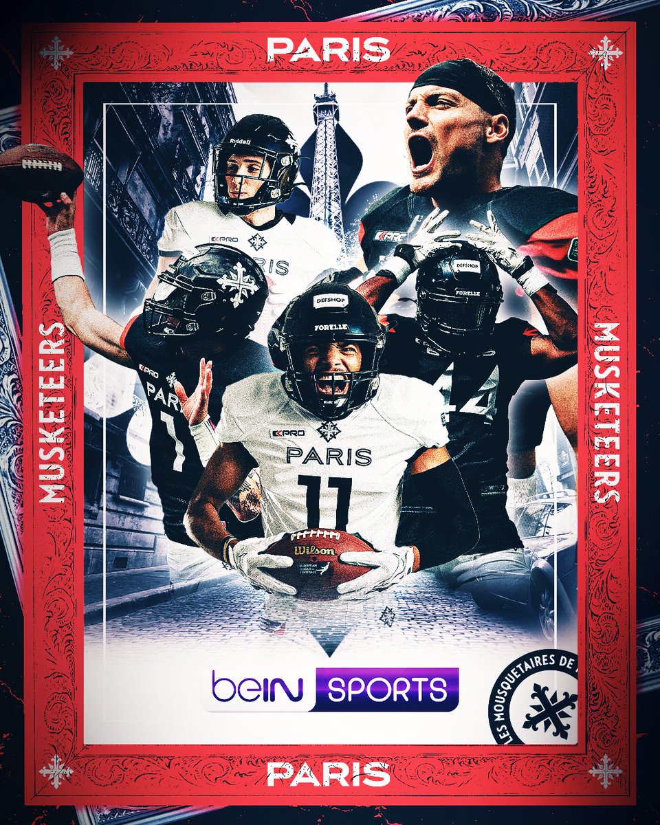 🇫🇷 C’EST PARTI !

Heureux d'annoncer que <a href="/parismusketeers/">Paris Musketeers</a> seront diffusés sur BEIN SPORTS 🔥 Suivez tous les matchs de la saison sur la chaîne. Merci à @beinsports_fr pour leur confiance. 

Hâte que ça commence! 

#touspourun