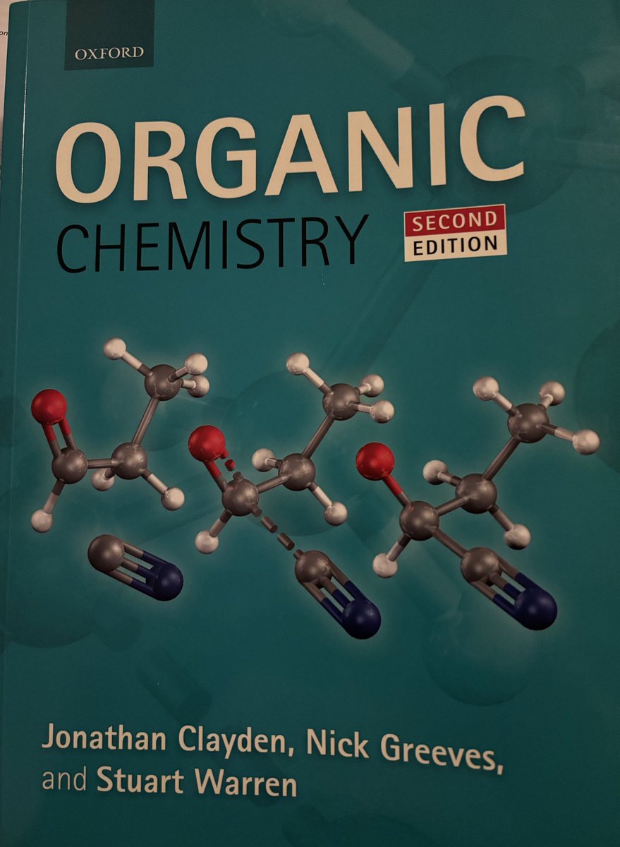 MrDBeech's tweet photo. In the process of writing an article for @RSC_EiC that involves some A-Level Chemistry. It even made me dip back into a textbook that I’m sure most undergraduate chemistry students remember well…and one I haven’t opened for a while 👀 https://t.co/H3mxaXGC6p