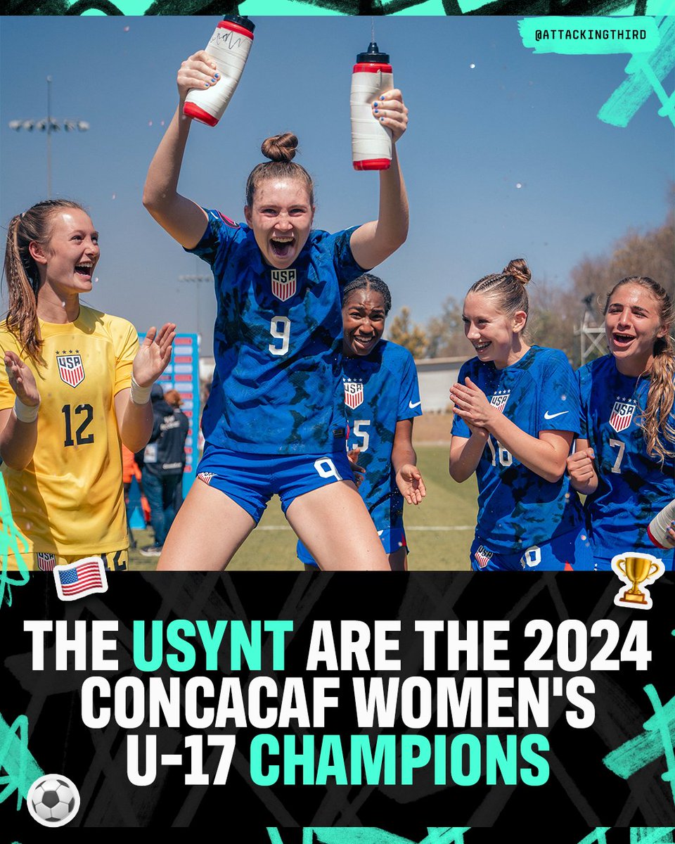 The USYNT are Concacaf Women’s U-17 Champions for the SIXTH time 🏆🇺🇸

📸 <a href="/USYNT/">U.S. Soccer YNT</a>