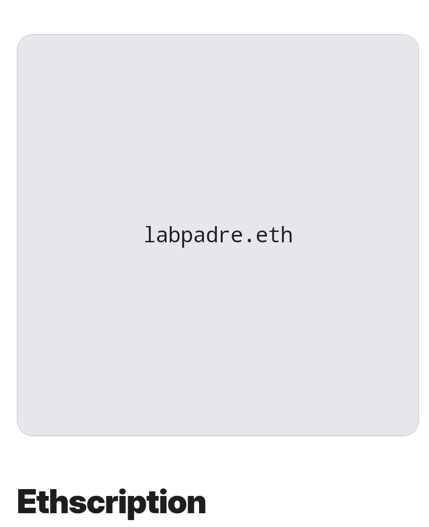 EsosPanas's tweet photo. @ethscriber
👀
labpadre.eth https://t.co/5aJgRkyKXK