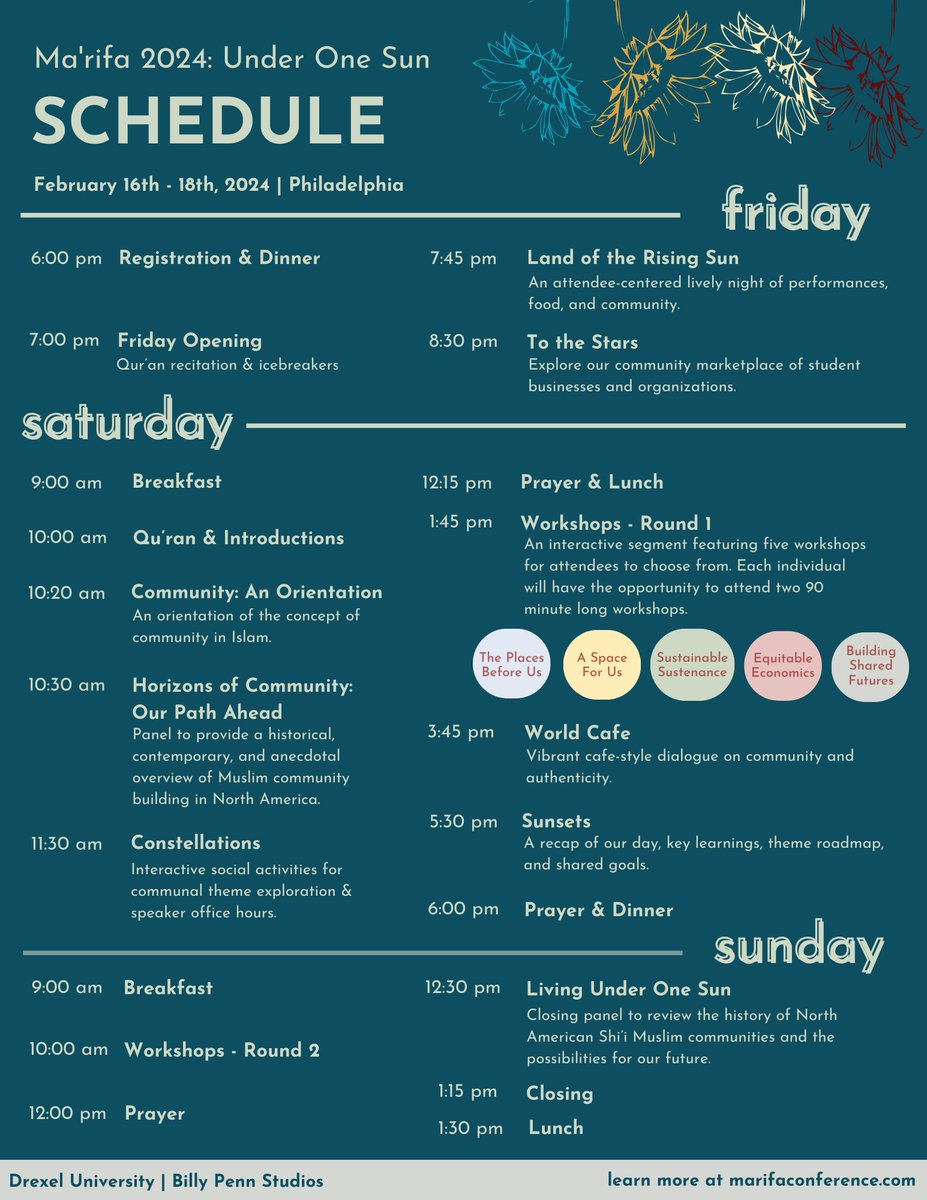 MarifaPrograms's tweet image. We’re happy to share our full schedule for this year’s conference, now less than a week away! You can find a layout of our events and their timings here.

Looking forward to be in community with you all!