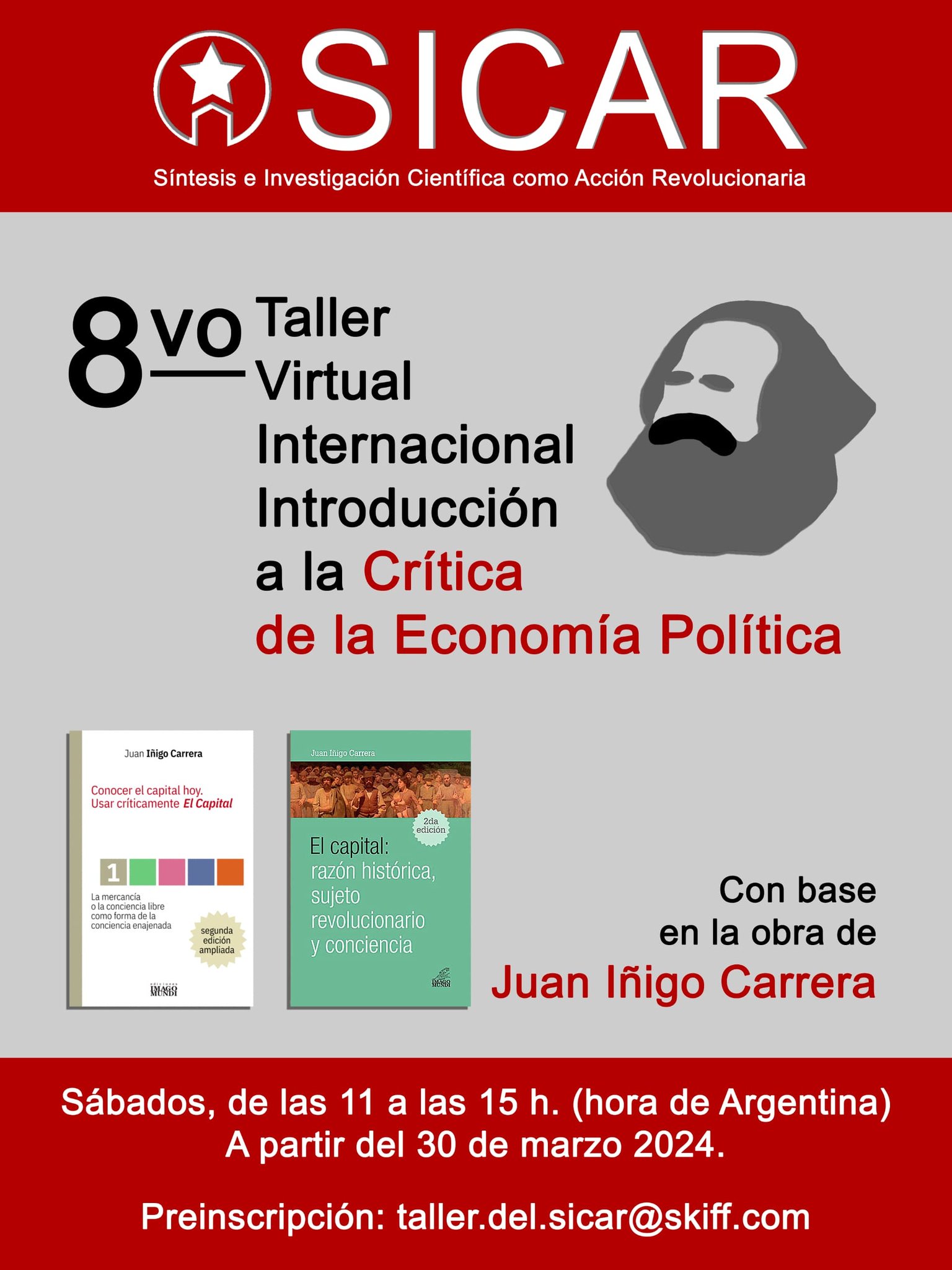 **8vo Taller del SICAR** 🔗 https://twitter.com/sicar_org/sta