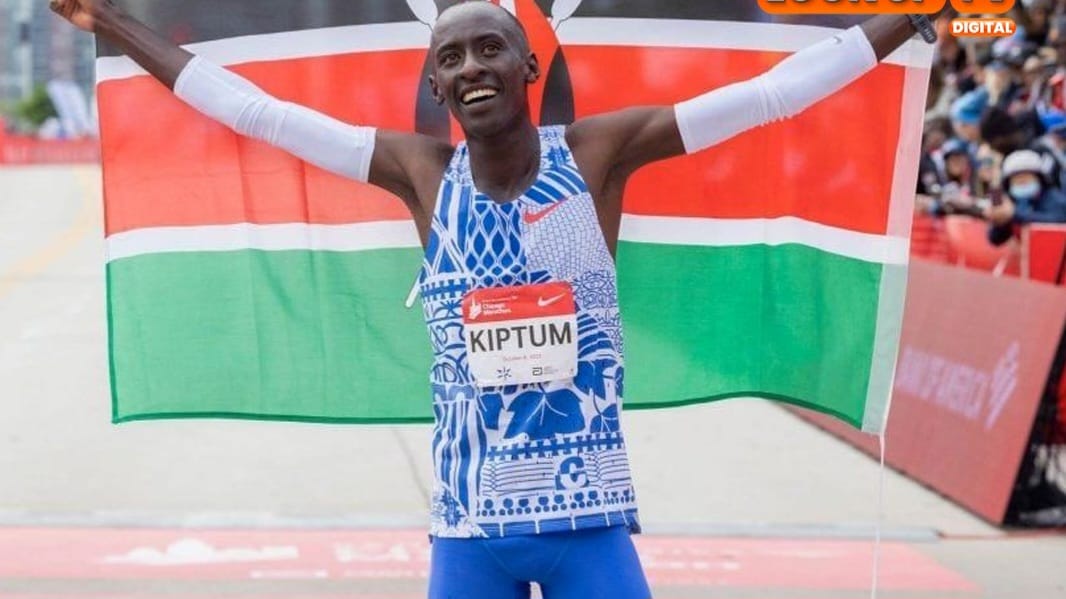 Stevekarume's tweet photo. WORLD MARATHON record holder Kelvin Kiptum and his coach Gervais Hakizimana die in road accident in Kaptagat, Elgeyo Marakwet Police Commander Peter Mulinge confirms. https://t.co/yoE6Ipt72V