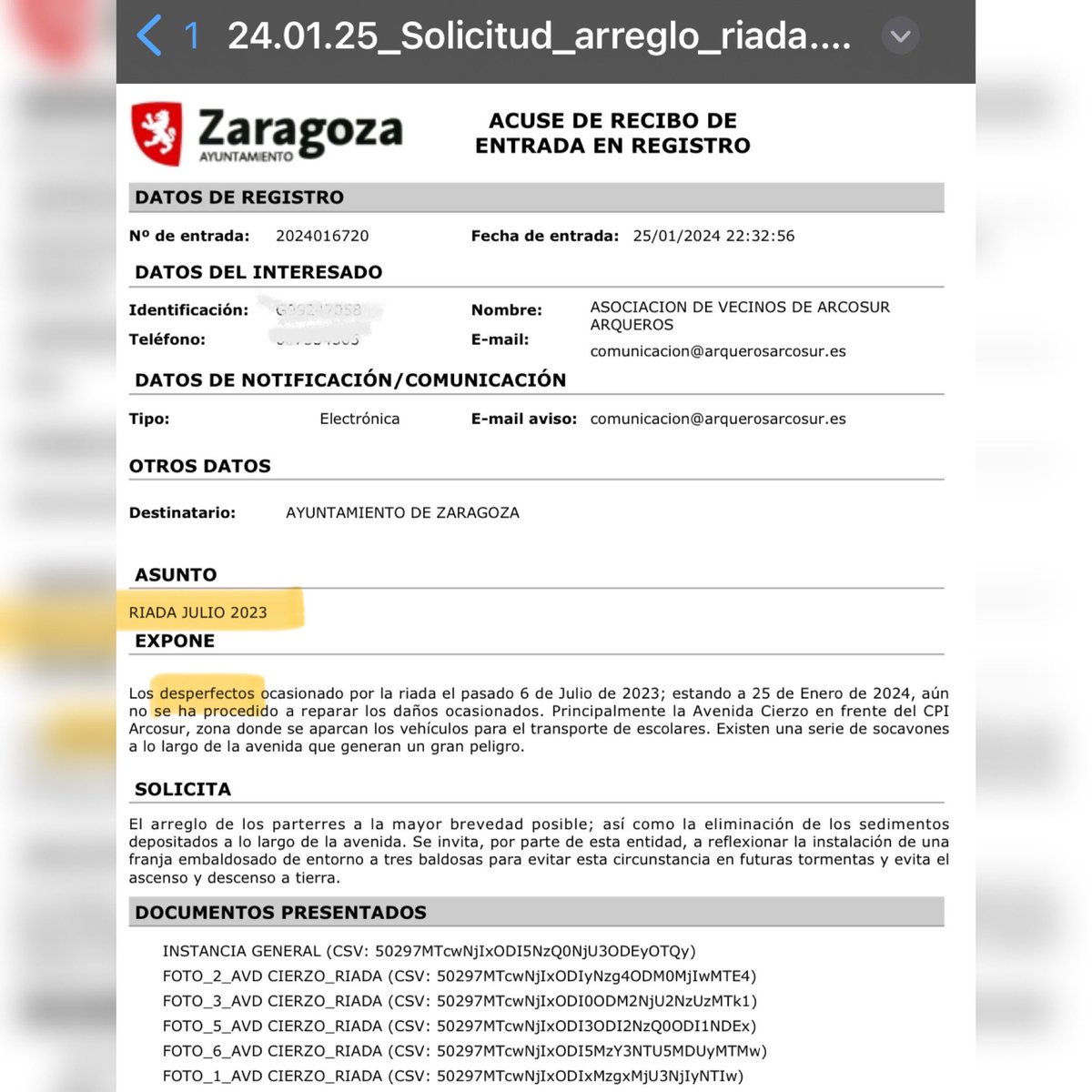 7 meses después, por fin se están retirando los sedimentos que quedaron de la riada del 6 Julio de 2023 #Arcosur
