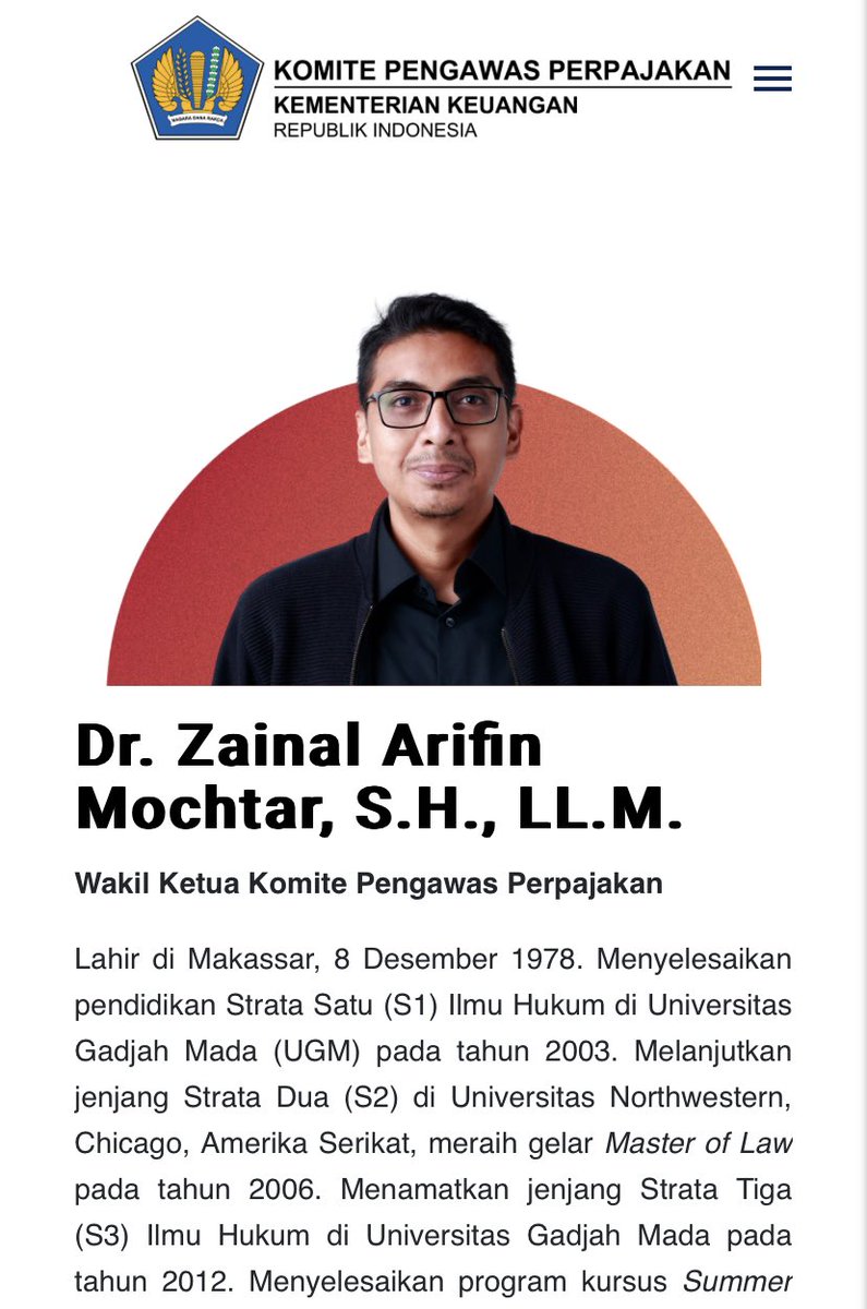 erasmus70's tweet photo. Nyari peta kepentingan ahli yg bener itu susah, krn mereka gak ngikut alur uang, tapi keahlian

Bang @zainalamochtar itu anggota Komite Pengawas Perpajakan. Kalau ahli ya akan banyak diminta bantu pemerintah, ya secara langsung membantu kinerja pemerintahan Pak Jokowi sebetulnya https://t.co/ppzK8buMCY