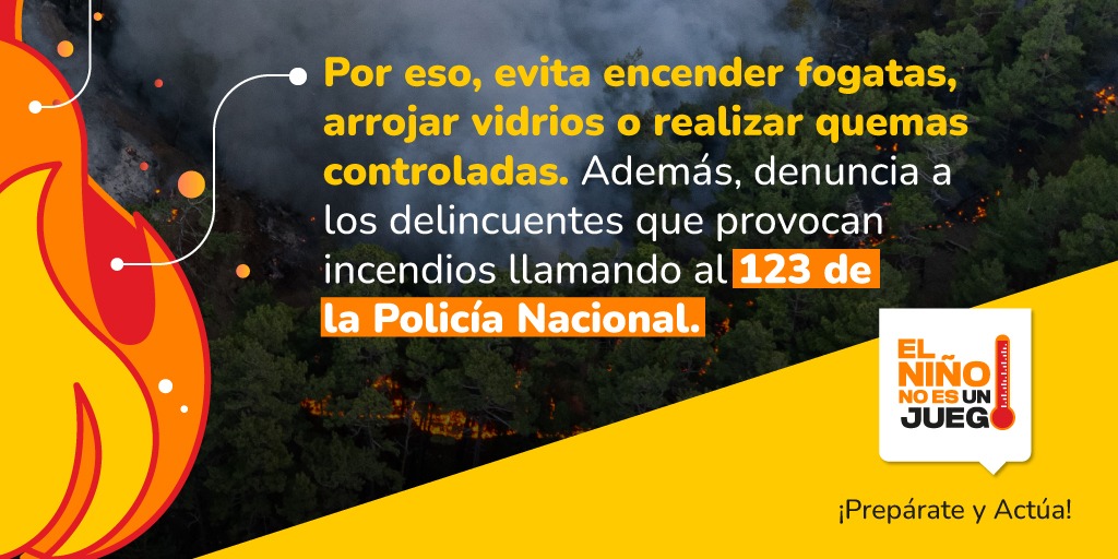 Los incendios forestales no solo afectan a nuestros ecosistemas, sino que también contribuyen al cambio climático. Es fundamental evitar acciones que puedan provocarlos.

#ElNiÑoNoEsUnJuego
Descubre más detalles aquí 👇🏼
