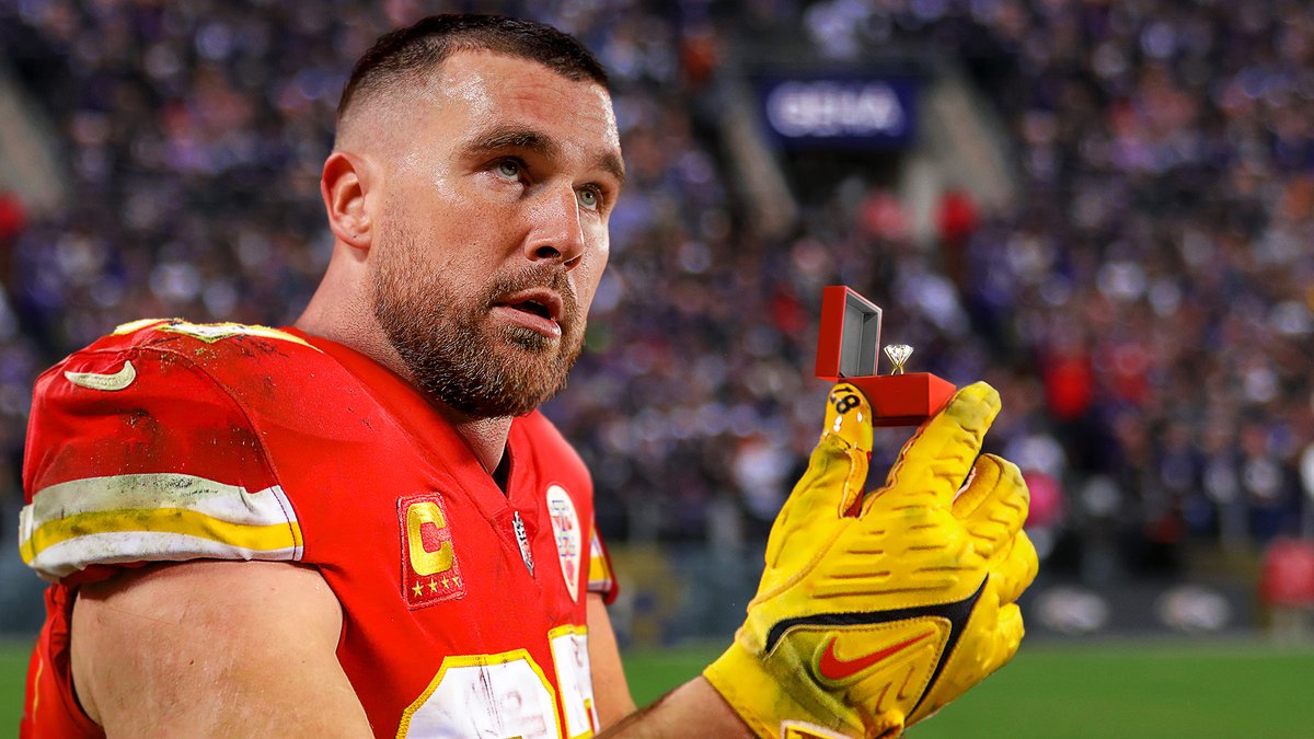 Travis Kelce Gets Down On One Knee At Midfield And Proposes To Reba McEntire bit.ly/3wdxF1Y