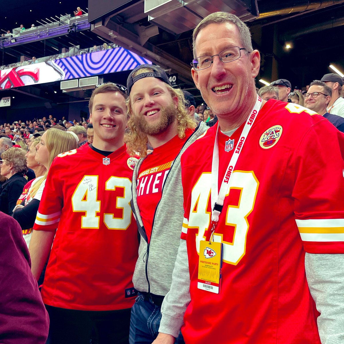 Jay Elsen - Midco Sports (@elsenmidco) on Twitter photo Former <a href="/SDCoyotesFB/">South Dakota Football</a> All-American specialists <a href="/_daltongodfrey_/">Dalton Godfrey</a> and <a href="/schuttbrady5/">Brady Schutt</a> are in attendance at #SuperBowl to support <a href="/Chiefs/">Kansas City Chiefs</a> LB <a href="/jacko_cochrane/">Jack Cochrane</a>. Thatβs Jackβs father John - a legend in his own right - with them. Former <a href="/SDCoyotesFB/">South Dakota Football</a> All-American specialists <a href="/_daltongodfrey_/">Dalton Godfrey</a> and <a href="/schuttbrady5/">Brady Schutt</a> are in attendance at #SuperBowl to support <a href="/Chiefs/">Kansas City Chiefs</a> LB <a href="/jacko_cochrane/">Jack Cochrane</a>. Thatβs Jackβs father John - a legend in his own right - with them.