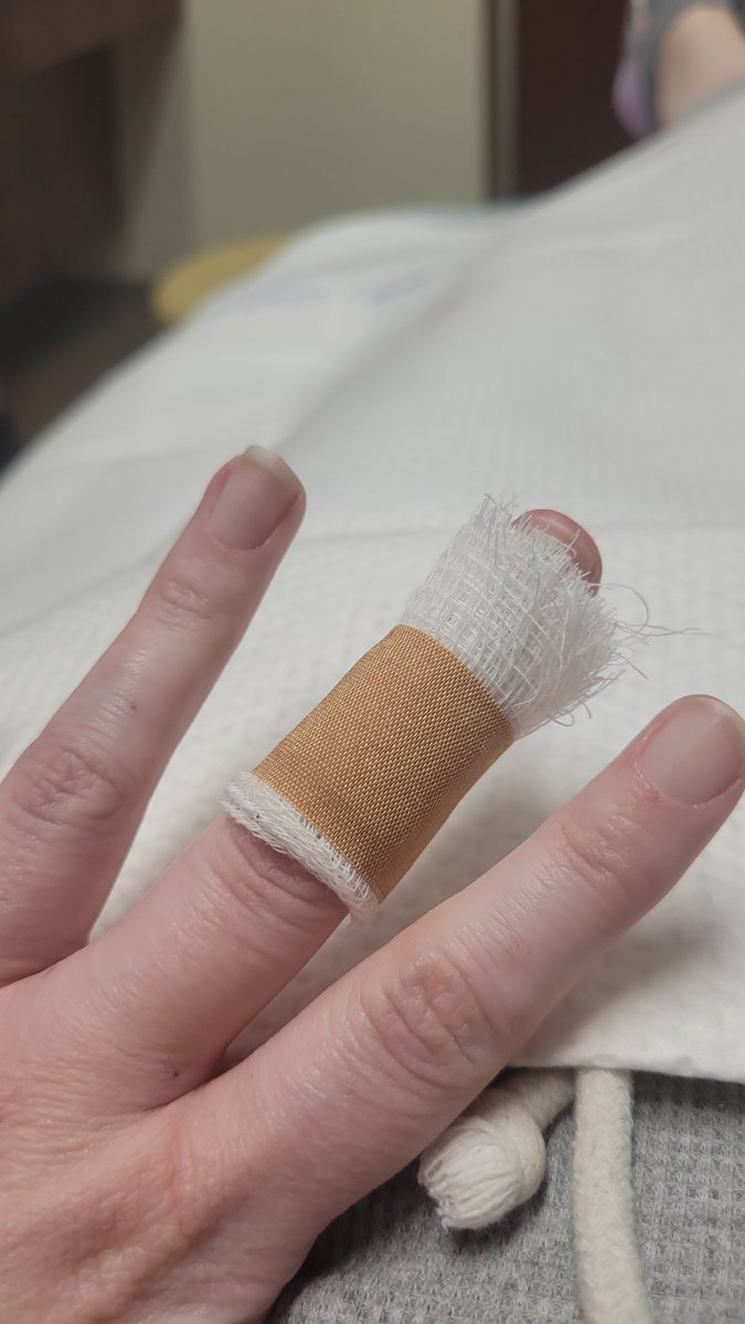kelseyrocks's tweet photo. So far in the last 2.5 weeks, and less than 6 weeks into 2024, we broke my front tooth off and sliced a finger. can't wait to see what march brings https://t.co/DMr9Iypmvf