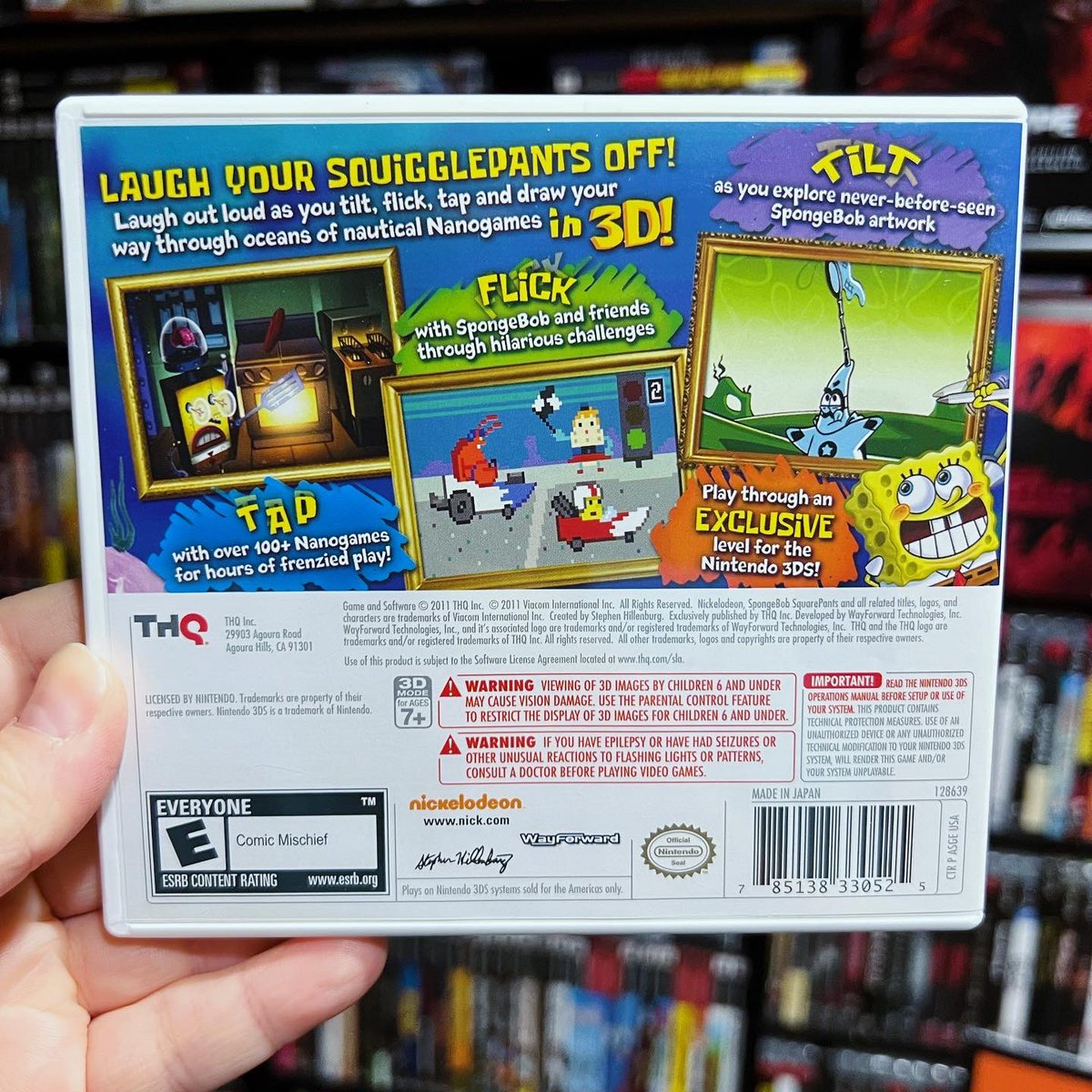 GamerAhmer's tweet photo. SpongeBob Squigglepants anyone?! #spongebobsquarepants #spongebob #videogames #nintendo #nintendo3dsgames #nintendo3ds #3ds #3dsgames #gameroom #gamerahmer #games #nickelodeon #nicktoons https://t.co/bJpOSyJZIH