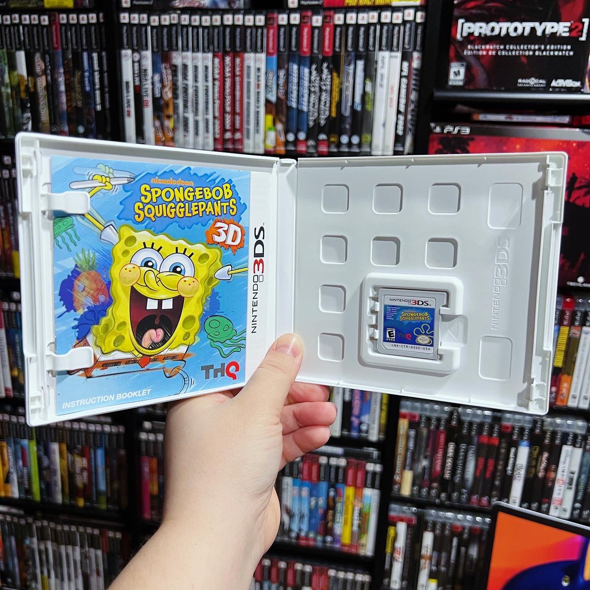 GamerAhmer's tweet photo. SpongeBob Squigglepants anyone?! #spongebobsquarepants #spongebob #videogames #nintendo #nintendo3dsgames #nintendo3ds #3ds #3dsgames #gameroom #gamerahmer #games #nickelodeon #nicktoons https://t.co/bJpOSyJZIH